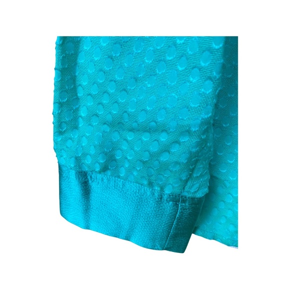 VINEYARD VINES Green Teal Polka Dot Top Blouse 2 - Picture 3 of 4